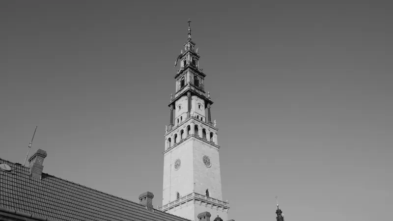 Wieża klasztoru na Jasnej Górze w Częstochowie