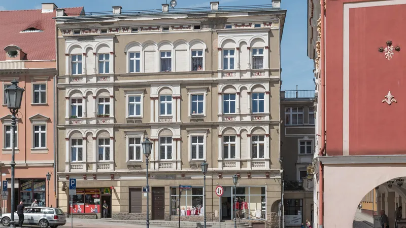 Kamienice na rynku w Wałbrzychu